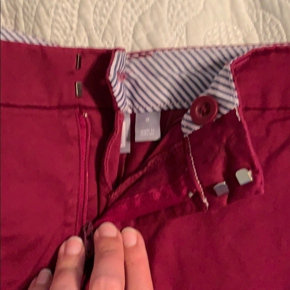 Ruby red Capri work pants - Picture 3 of 4